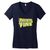 this is fine Women's V-Neck T-Shirt