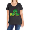 funny animal Ladies Curvy T-Shirt