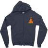 pizza christmas tree pocket Zipper Hoodie