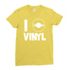 i love vinyl Ladies Fitted T-Shirt