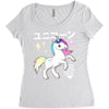 Ponycorn Women's Triblend Scoop T-shirt