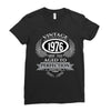 vintage quality without compromise 1976 aged to perfection Ladies Fitted T-Shirt