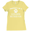 property of a golden retriever Ladies Fitted T-Shirt