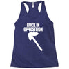 rock in opposition Racerback Tank