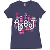 robo city Ladies Fitted T-Shirt