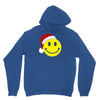 smiley face wears santa hat merry christmas Unisex Hoodie