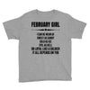 Super February Girl Youth Tee