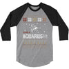 santa aquarius christmas ugly t shirts 3/4 Sleeve Shirt