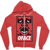o face Zipper Hoodie