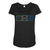 eat sleep money Maternity Scoop Neck T-shirt