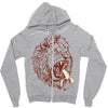 banana eating lion Zipper Hoodie