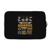 Born Arquarius Multitasking Problem Solving Tees Laptop sleeve