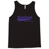 scotland born and raised retro white &amp; navy international country Tank Top
