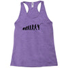 evolution of a fisherman angler mens fishing t shirt Racerback Tank
