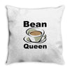 bean queen Throw Pillow