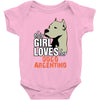 This Girl Loves Her Dogo Argentino Baby Onesie