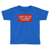 I Don't See You In My Dreams Anymore Toddler T-shirt