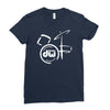 dw drum Ladies Fitted T-Shirt