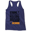 Strong Independent Motivated Gemini Racerback Tank