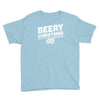 beery christmas hops drinking beer funny Youth Tee