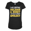 black without apology Maternity Scoop Neck T-shirt
