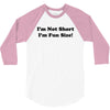 im not short funny t shirt humor nerd geek tee s 3xl 3/4 Sleeve Shirt