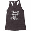 badass feminist cat mom Racerback Tank