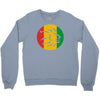 rasta lion head reggae dub step music dance Crewneck Sweatshirt