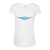 jensen retro classic car company logo driving interceptor motors badge Maternity Scoop Neck T-shirt