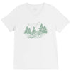 Camping Green V-Neck Tee