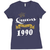 queens are born in 1990 Ladies Fitted T-Shirt