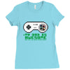 dad retro game Ladies Fitted T-Shirt