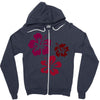 flowers Zipper Hoodie