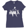 sparta mma criminal boxen muay thai kickboxen fight shirt bjj ringer Ladies Fitted T-Shirt