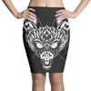 bat ornate Pencil Skirts