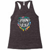 pug face Racerback Tank