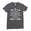 Dear Daddy, Thanks for Being my Dad Baby Boy Letter to Father Ladies Fitted T-Shirt