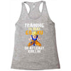 Training To Beat Goku Racerback Tank