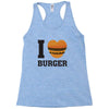 i love burger Racerback Tank