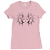 moon and sun Ladies Fitted T-Shirt