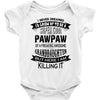 Super Cool Pawpaw Of A Freaking Awesome Grandson Baby Onesie