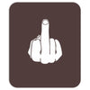 middle finger Mousepad