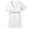 Cat Math Women's V-Neck T-Shirt