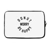 donut worry be happy Laptop sleeve