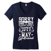 This Guy Is Taken By A Super Sexy May Girlfriend Women's V-Neck T-Shirt
