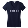 Moon Phases Women's V-Neck T-Shirt