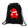mooncake christmas santa parody Drawstring Bags