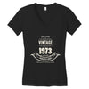 premium vintage 1973 classic perfectly aged limited edition Women's V-Neck T-Shirt