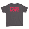 all you need is love Youth Tee