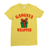 gangsta wrapper Ladies Fitted T-Shirt